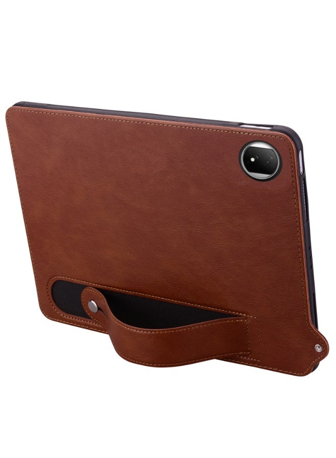 Case for Honor MagicPad 2 12.3 inch 2024 Released, Flexible TPU + PU Leather Shockproof Back Cover for Honor Magic Pad 2 Shell with Grip Strap - Image 4